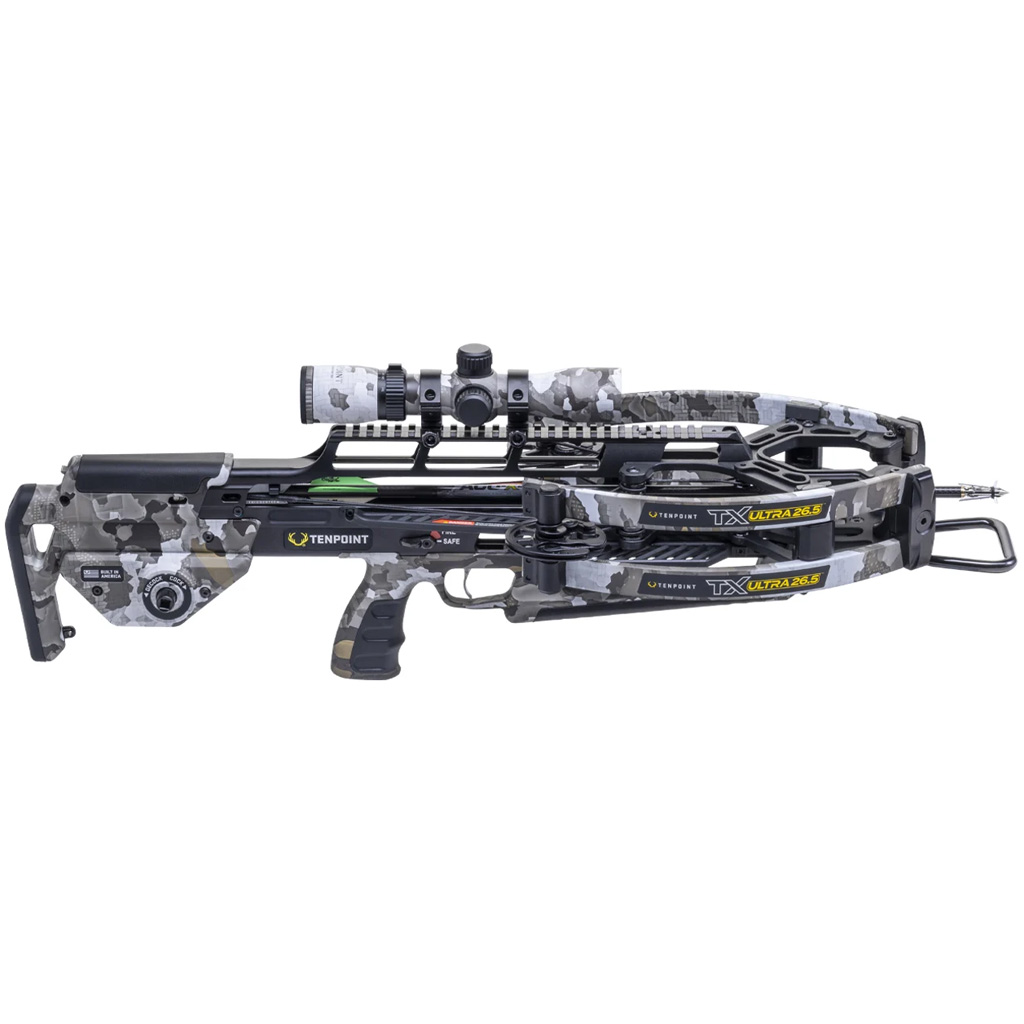 TenPoint TX Ultra 26.5 Crossbow Package ACUslide MAXX RangeMaster 100 Scope Vektra Camo - Image 2