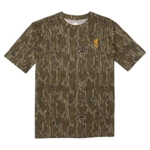 Browning Wasatch Short Sleeve T-Shirt Mossy Oak Bottomland M