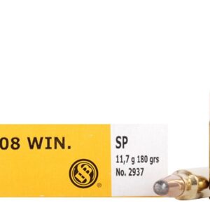 Sellier & Bellot Rifle Ammunition .308 Win 180 gr SP - 20/box