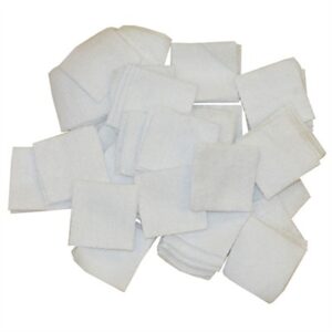 SQUARE COTTON PATCHES, .875'', .17 CALIBER, 1000 PACK