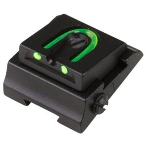 RIFLE  ADJUSTABLE FIBER OPTIC 1/4'' WGOS REAR SIGHT GREEN