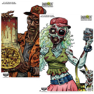 Birchwood Casey 35628 Darkotic Combo Pack 18" x 12" Multi-Color Impact Enhancement Splatter Neon Green/White 8 Pack