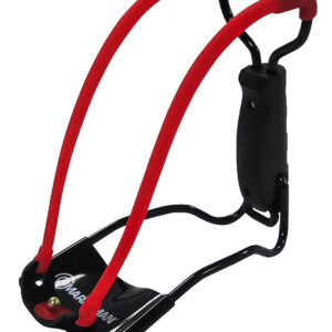 Marksman 3055 Marksman 3055 Folding Slingshot Red Hyper-Velocity Band Black Molded Handle