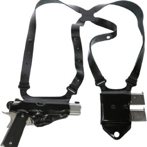 Galco MCII870B Miami Classic II Shoulder System Black Full Grain Leather