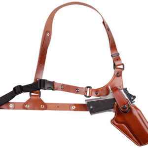 Galco GA186 Great Alaskan  Size Fits Chest Up To 54" Tan Leather Shoulder/Torso Strap Fits Ruger Alaskan Fits S&W N Frame Right Hand