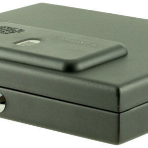 Bulldog BD4055B Magnum Top Load Vault Fingerprint ID Entry Black Powder Coat Steel Holds 1 Handgun 11.50" x 9.75" x 2.50"