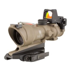 ACOG BAC ECOS 4X32MM FXD RED CROSSHAIR FDE W/QD MOUNT & RMR