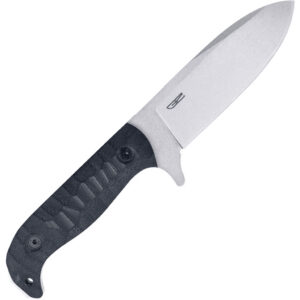CobraTec PSK Knife Black Dark Stonewash Fixed Blade Black Satin Stonewash