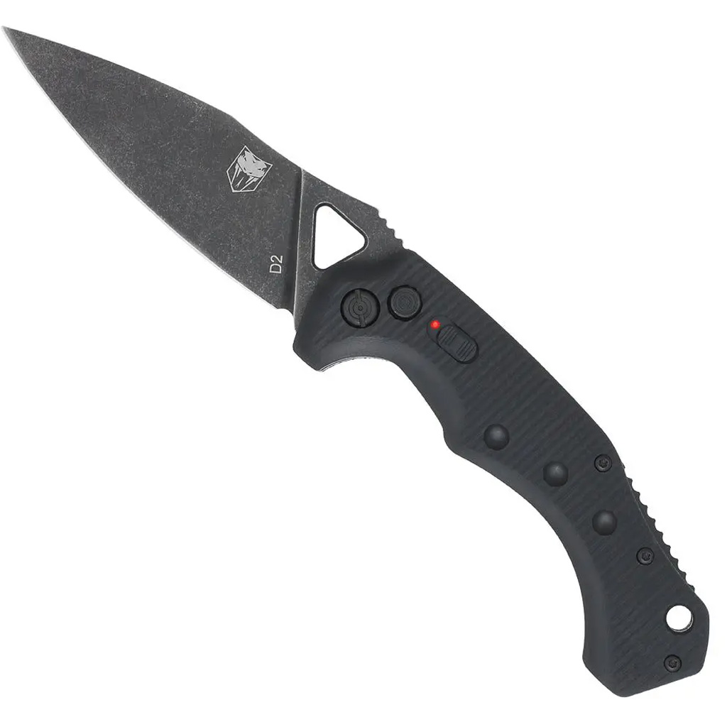 CobraTec Ryker Auto Folding Knife Auto Folding Blade Black - Image 3