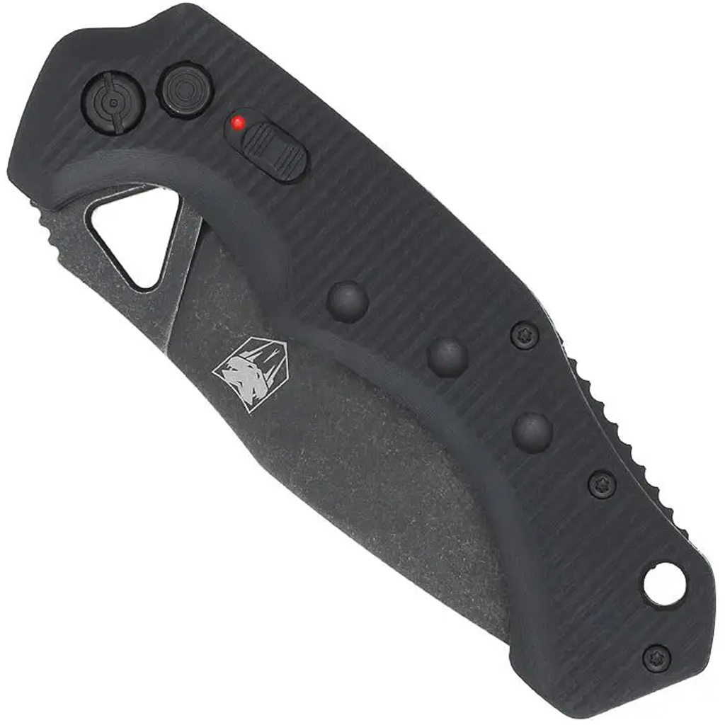 CobraTec Ryker Auto Folding Knife Auto Folding Blade Black - Image 2
