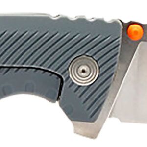 S.O.G SOG14060243 Tellus FLK 3.65" Folding Clip Point Plain Stonewashed Cryo 440C SS Blade, Wolf Gray Textured GRN Handle, Blister Pack