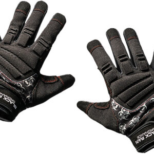 Black Rain Ordnance TACTGLOVEBLK/GRYL Tactical Gloves Black/Gray Large Velcro