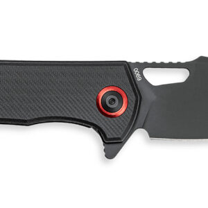 CobraTec Knives CTWOLVERINEGRN Wolverine 3.13" OTF Drop Point Plain Black TiCN D2 Steel Blade, 4.25" Black Textured G10 Handle