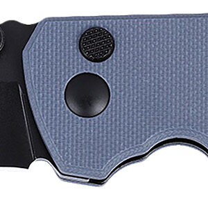 CRKT 2495G SQUID XM 2.95" Folding Plain Black Oxide D2 Steel Blade, Gray G10 Handle