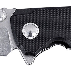 CRKT 2540 IBISD EDC 3.09" Folding Plain Stonewashed D2 Steel Blade, Black G10 Handle