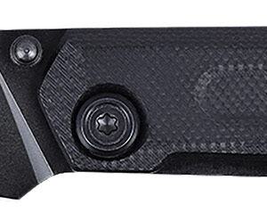 CRKT 2670 Straight  EDC Compact 2.60" Folding Wharncliffe Plain Black Oxide D2 Steel Blade, Black G10 Handle