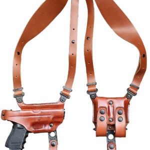 1791 Gunleather NSS2.4CBRHR Optic Ready Shoulder Horizontal Brown Fits Sig P320 Right Hand