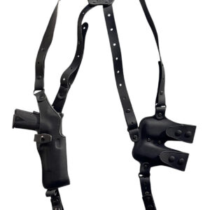 1791 Gunleather NSS2.1SBLVR Optic Ready Shoulder Vertical Black Fits Glock 17 Right Hand