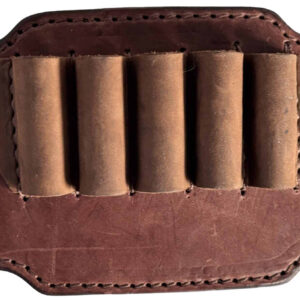 1791 Gunleather HNTABS12BRWA Ammo Belt Slide Brown Leather 12 Gauge