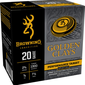 Browning Ammo BGC207 Golden Clays 20Gauge 2.75" 7/8oz 7.5Shot 25 Per Box/10 Case