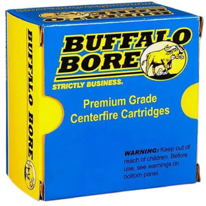 Buffalo Bore Ammunition 13B20 Heavy Strictly Business 480Ruger 370gr Lead Flat Nose 20 Per Box/12 Case