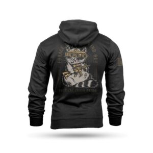 Nine Line Tactical Trash Panda Hooded Sweatshirt Black L