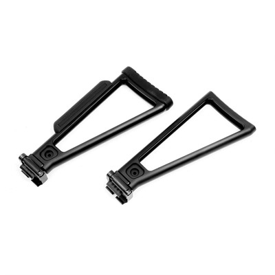 TRIANGLE FOLDING STOCK 9'' W/CHEEK REST & BUTTPD ALUMINUM BLK