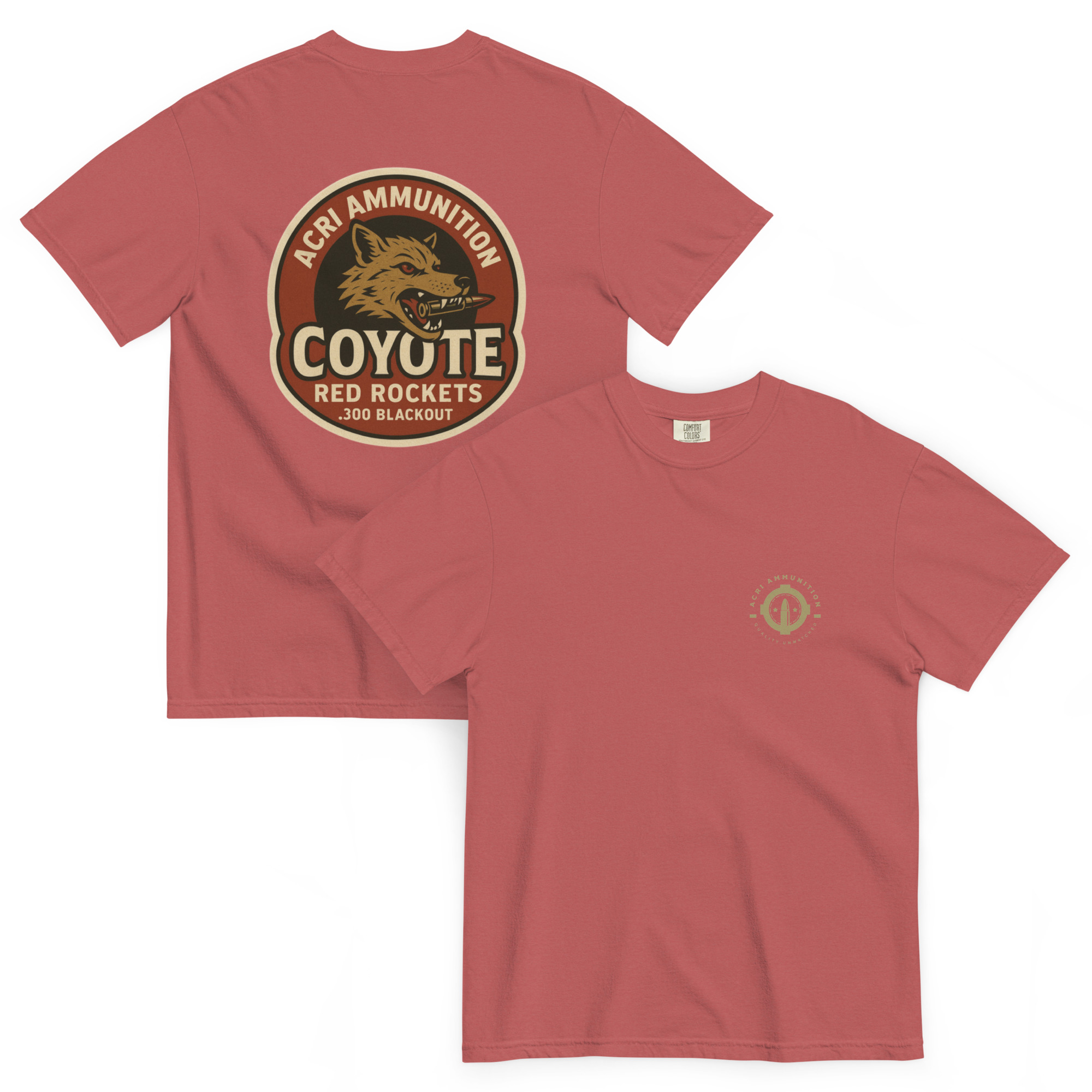 COYOTE RED ROCKETS garment-dyed heavyweight t-shirt - Image 33