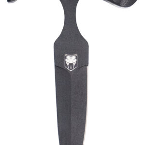 CobraTec Knives FG10PD Folding Push Dagger  2.88" Folding Dagger Plain Black D2 Steel Blade, 4.06" Black Textured G10 Scales Handle