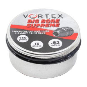 Vortex Big Bore Supreme Air Rifle Pellets .62 cal 650 gr 15/ct